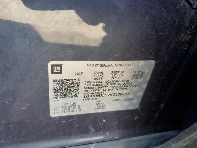 1GKKNULS7KZ130603 GMC Acadia Slt-1