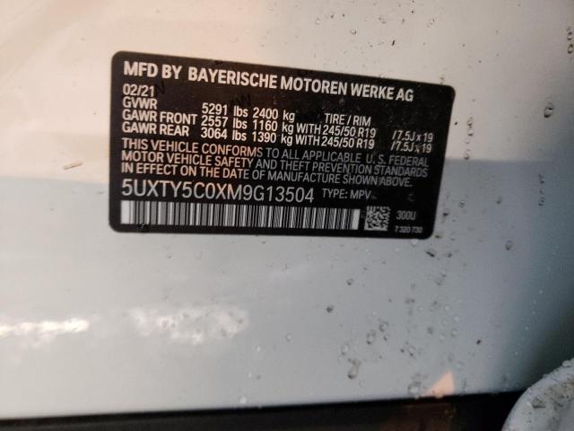 5UXTY5C0XM9G13504 BMW X3 Xdrive30i