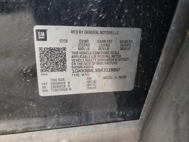 1GKKNMLS5KZ119857 GMC Acadia Slt-1
