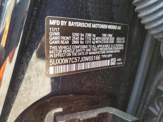 5UXXW7C57J0W65166 BMW X4 Xdrivem40i