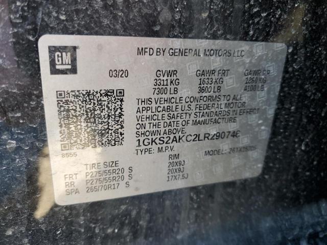 1GKS2AKC2LR290746 GMC YUKON SLE