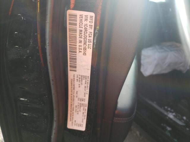 1C4RDJDGXNC105143 Dodge DURANGO GT