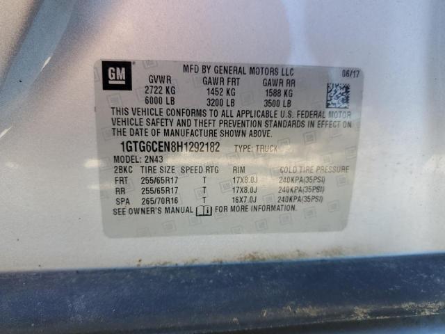 1GTG6CEN8H1292182 GMC CANYON SLE