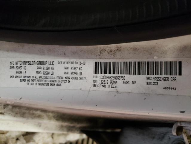 1C3CDZAB2EN168792 Dodge AVENGER SE