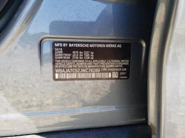 WBAJA7C52JWC76289 BMW 530 XI