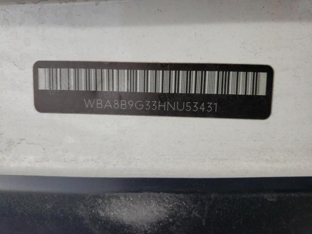 WBA8B9G33HNU53431 BMW 330 I