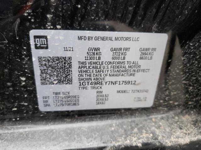 1GT49REY7NF175912 GMC Sierra K2500 Denali