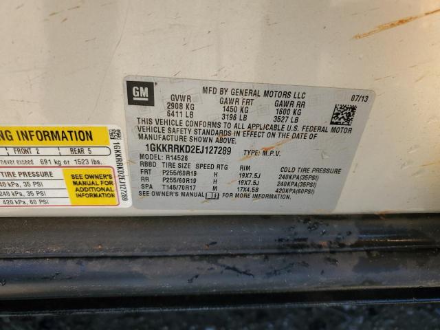 1GKKRRKD2EJ127289 GMC Acadia Slt-1