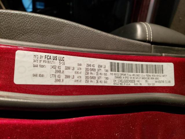 1C4RDJEG2GC459238 Dodge Durango Citadel