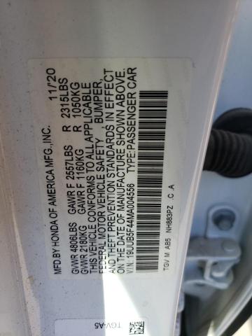 19UUB5F44MA004556 Acura Tlx Technology
