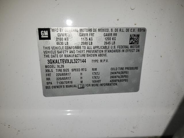 3GKALTEVXJL327144 GMC Terrain Sle