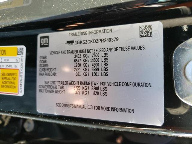 1GKS2CKD2PR249379 GMC Yukon At4