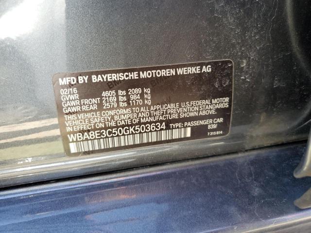 WBA8E3C50GK503634 BMW 328 Xi Sulev