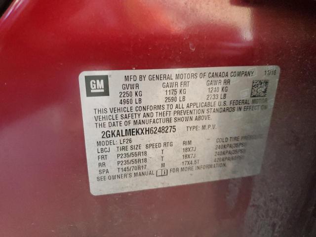 2GKALMEKXH6248275 GMC Terrain Sle