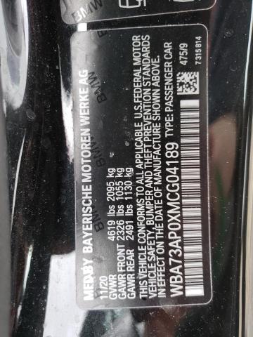 WBA73AP0XMCG04189 BMW 430xi