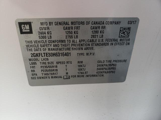 2GKFLTE30H6316401 GMC Terrain Sle