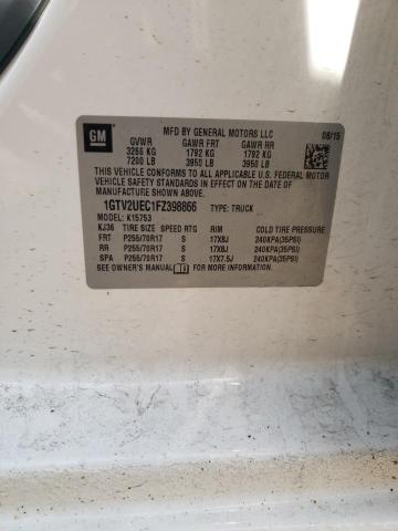 1GTV2UEC1FZ398866 GMC Sierra K1500 Sle