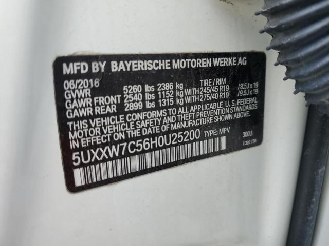 5UXXW7C56H0U25200 BMW X4 Xdrivem40i