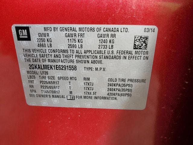 2GKALMEK1E6291558 GMC Terrain Sle