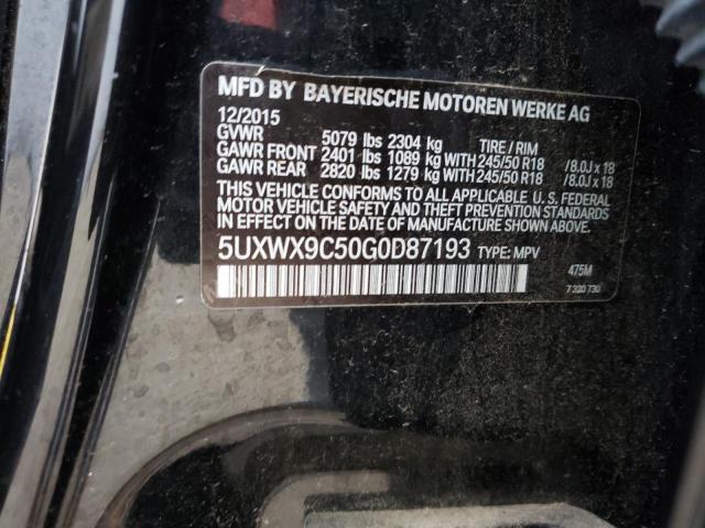 5UXWX9C50G0D87193 BMW X3 Xdrive28i