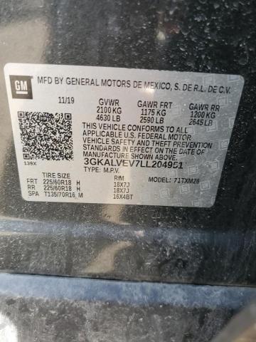 3GKALVEV7LL204951 GMC Terrain Slt