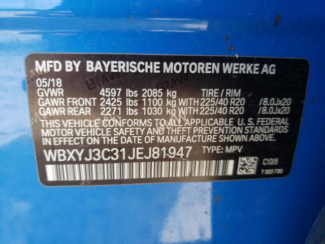 WBXYJ3C31JEJ81947 BMW X2 Sdrive28i