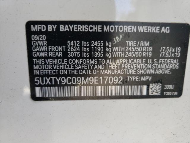 5UXTY9C09M9E17092 BMW X3 Xdrivem40i