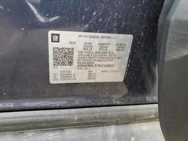 1GKKNSLS7KZ144831 GMC ACADIA SLE