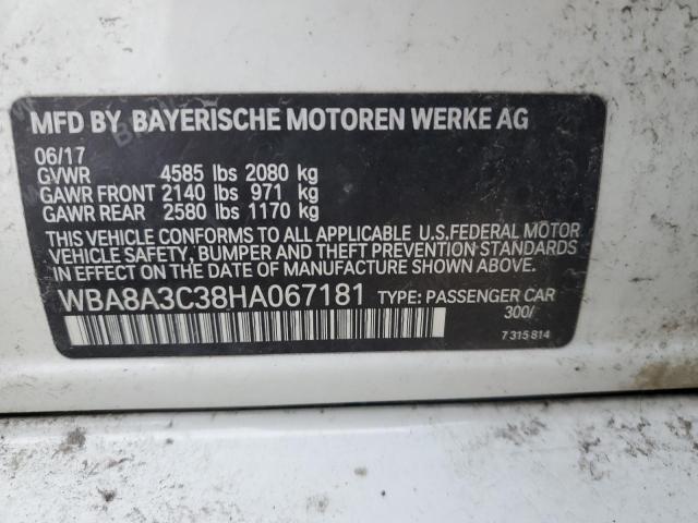 WBA8A3C38HA067181 BMW 320 XI