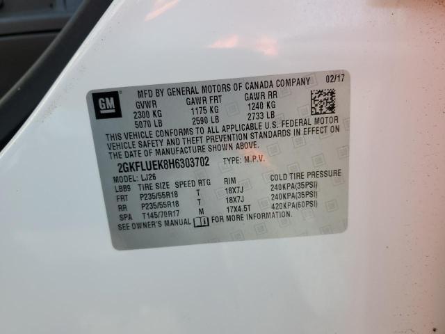 2GKFLUEK8H6303702 GMC Terrain Slt