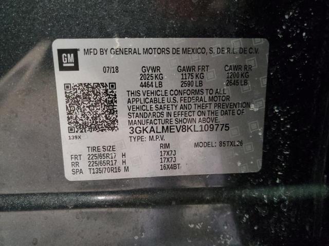 3GKALMEV8KL109775 GMC Terrain Sle