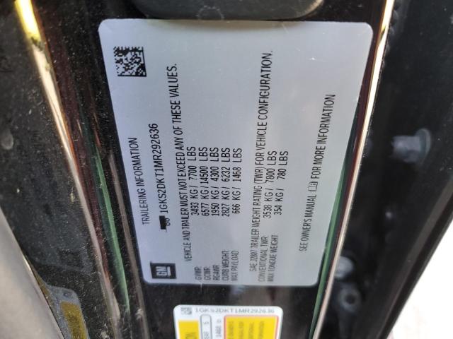 1GKS2DKT1MR292636 GMC YUKON DENALI