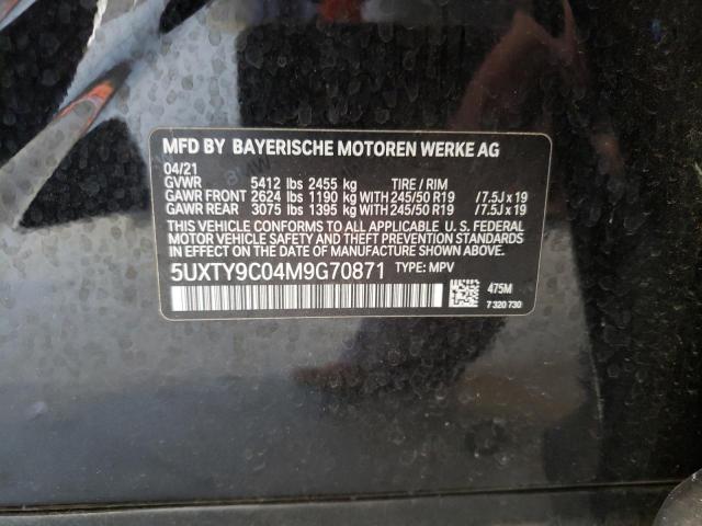 5UXTY9C04M9G70871 BMW X3 Xdrivem40i