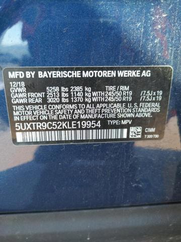 5UXTR9C52KLE19954 BMW X3 Xdrive30i