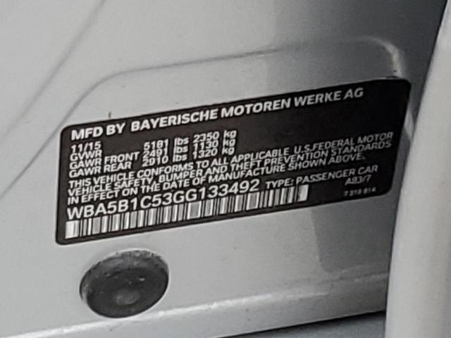 WBA5B1C53GG133492 BMW 535 I