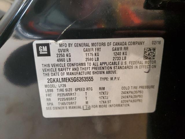2GKALMEK5G6263555 GMC Terrain Sle