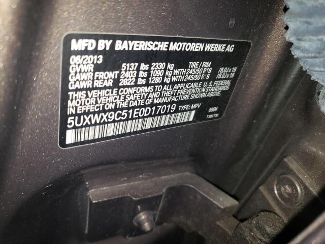 5UXWX9C51E0D17019 BMW X3 Xdrive28i