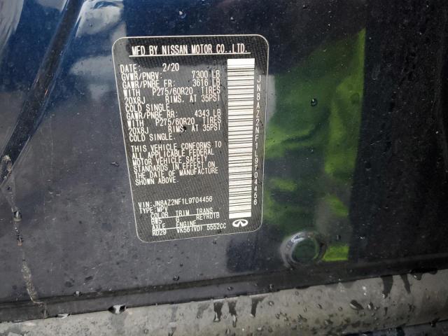 JN8AZ2NF1L9704456 Infiniti QX80 LUXE