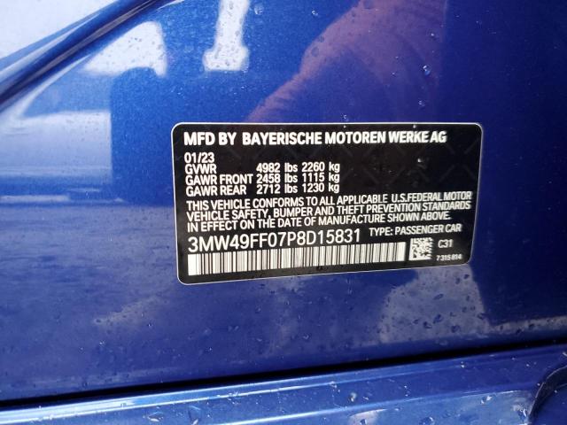 3MW49FF07P8D15831 BMW M340XI