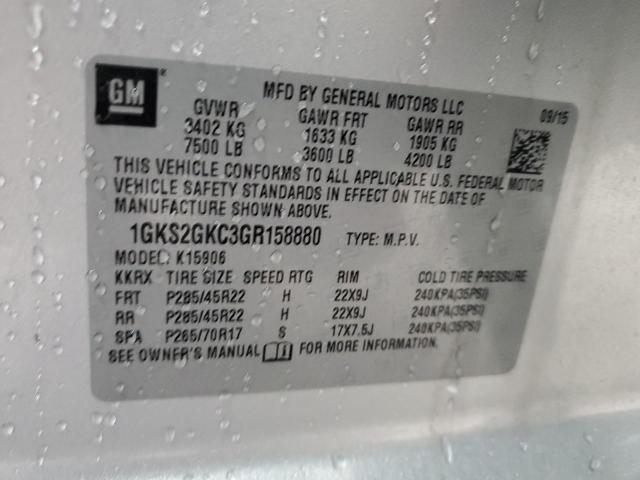 1GKS2GKC3GR158880 GMC Yukon Xl K1500 Slt
