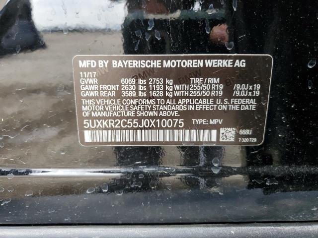 5UXKR2C55J0X10075 BMW X5 Sdrive35i
