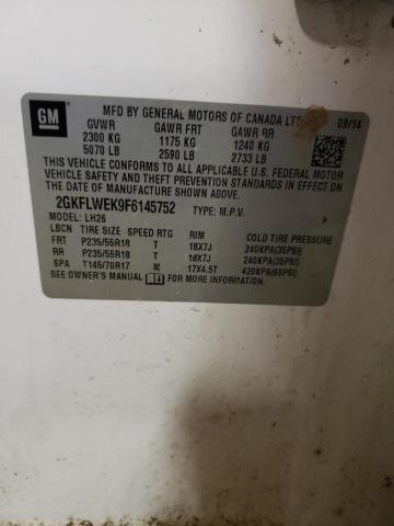 2GKFLWEK9F6145752 GMC Terrain Sle