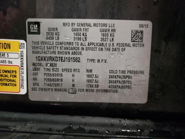 1GKKVRKD7EJ191582 GMC Acadia Slt-1