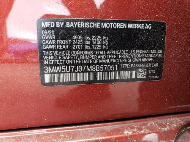 3MW5U7J07M8B57051 BMW M340I