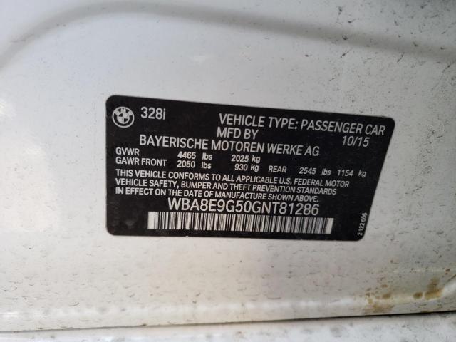 WBA8E9G50GNT81286 BMW 328 I Sulev