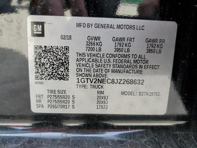 1GTV2NEC8JZ268632 GMC Sierra K1500 Slt