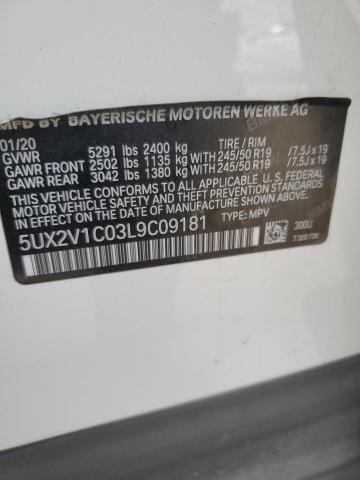 5UX2V1C03L9C09181 BMW X4 Xdrive30i