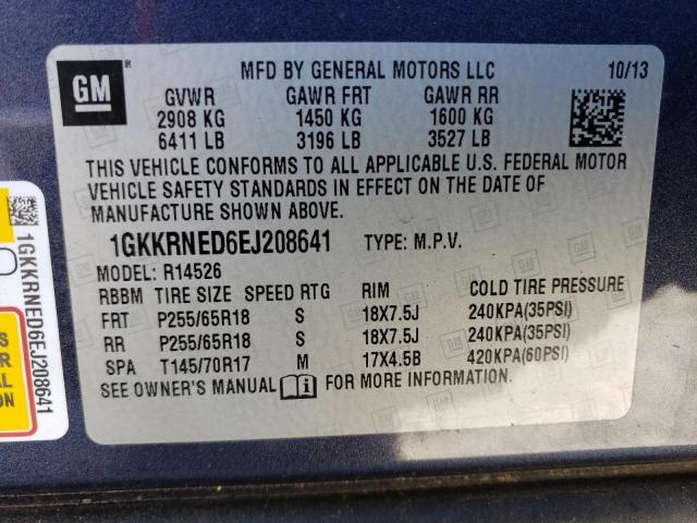 1GKKRNED6EJ208641 GMC ACADIA SLE