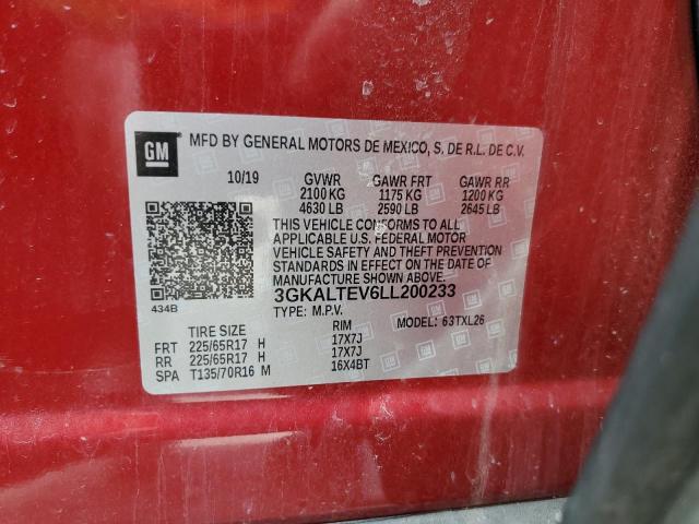 3GKALTEV6LL200233 GMC Terrain Sle