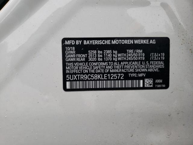 5UXTR9C58KLE12572 BMW X3 Xdrive30i